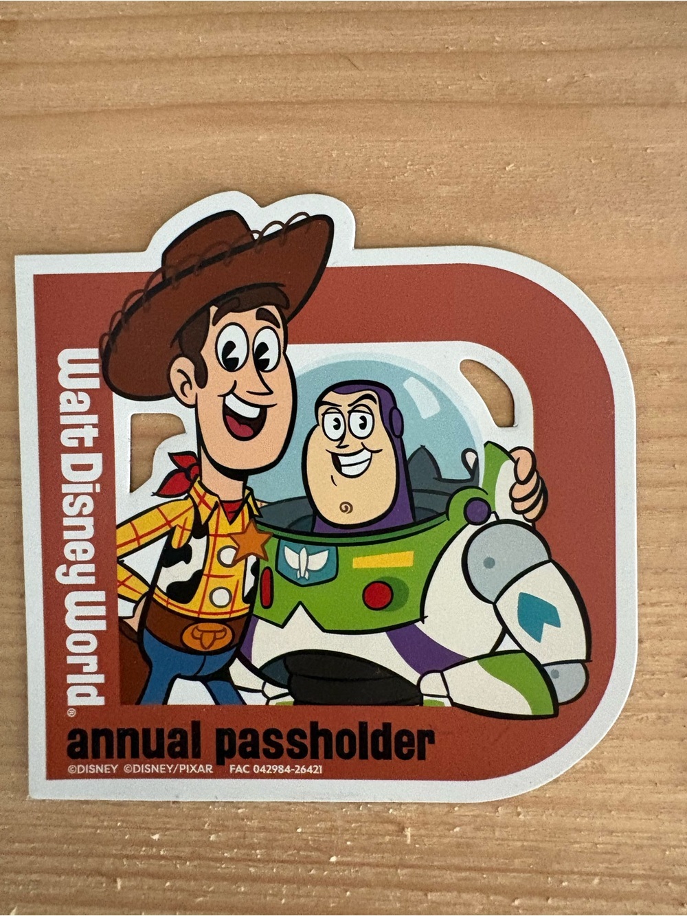 NEW Walt Disney World Toy Story Annual Passholder Magnet - Woody & Buzz